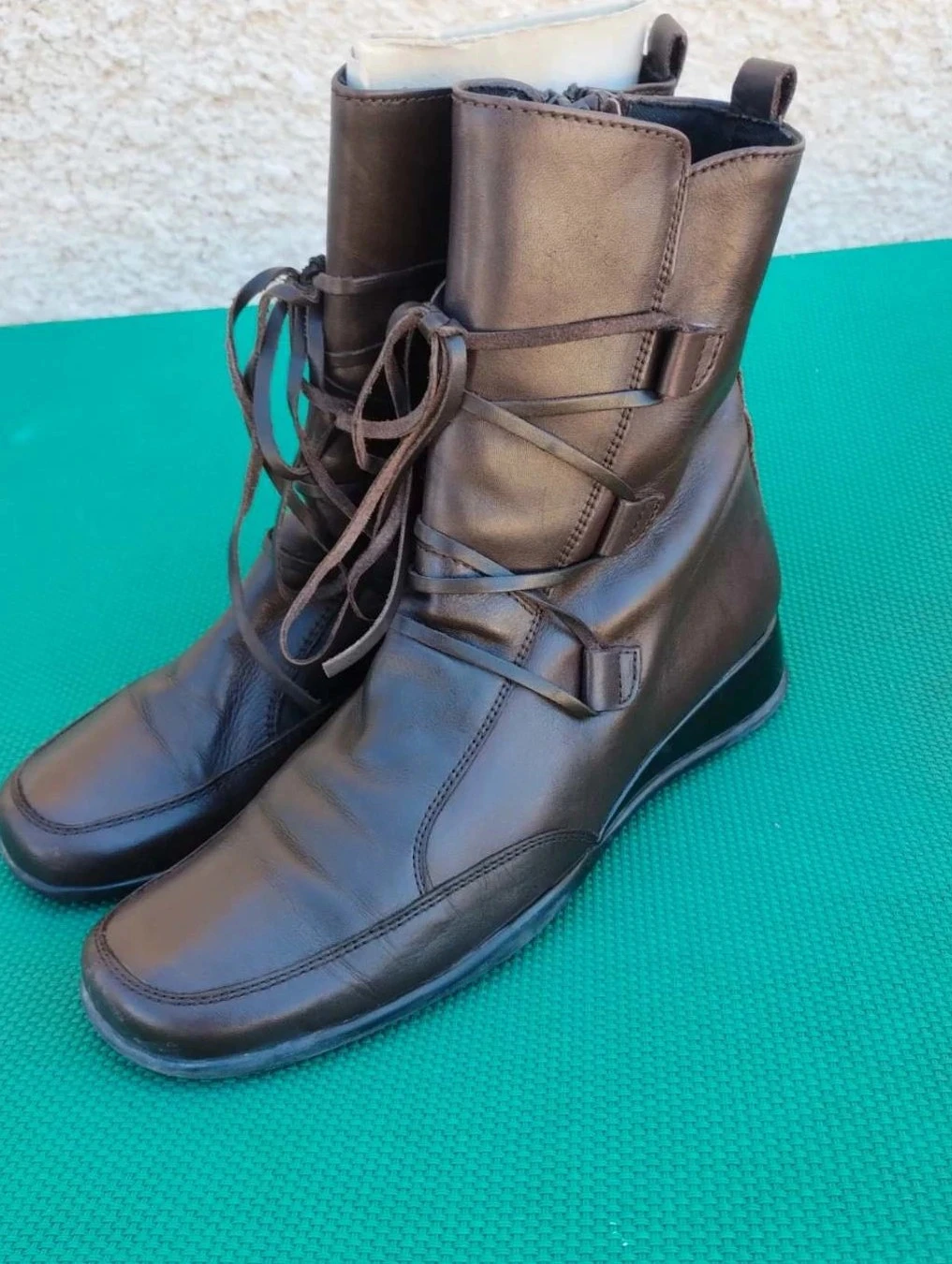 Bottines marrons femme, fermeture éclair, P38